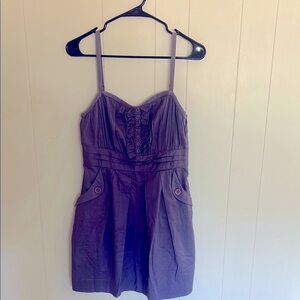 BCBGeneration Purple Sweetheart Mini Dress